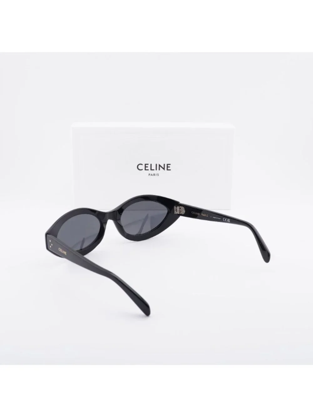 Celine CL40311I 01A  Cat Eye Sunglasses - Black / Grey
